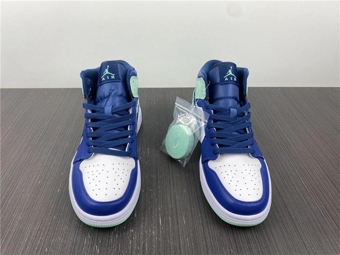 Timeless Jordan1 Mid Mystic Navy Mint Foam 554724- 3723