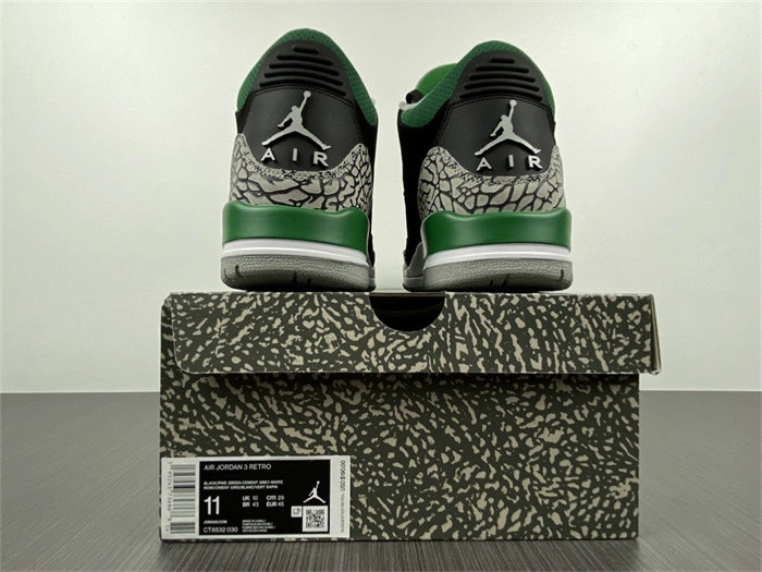 SunProtective Jordan3 Pine Green CT8532- 3838