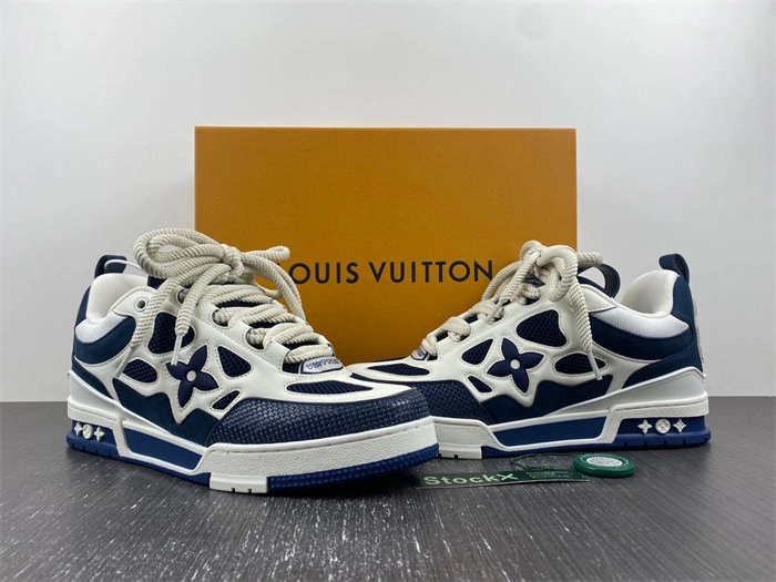 Luis Vitton LV Skate Sneaker Marine White 1AARRL FastDry 2139