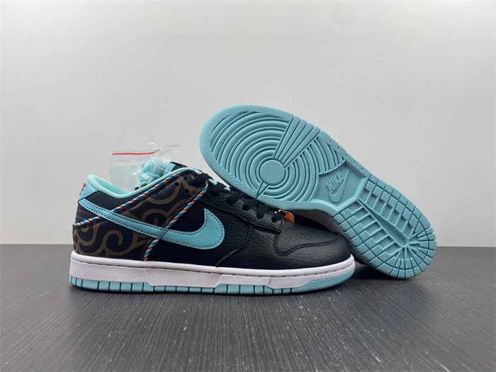 TimelessDesign Nike Dunk Low SE Barber Shop Black dh7614- 4752